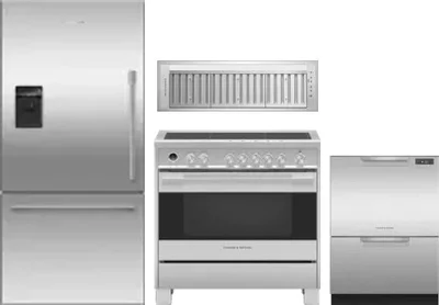4 Piece Package Includes Refrigerator, Range, Hood And Dishwasher